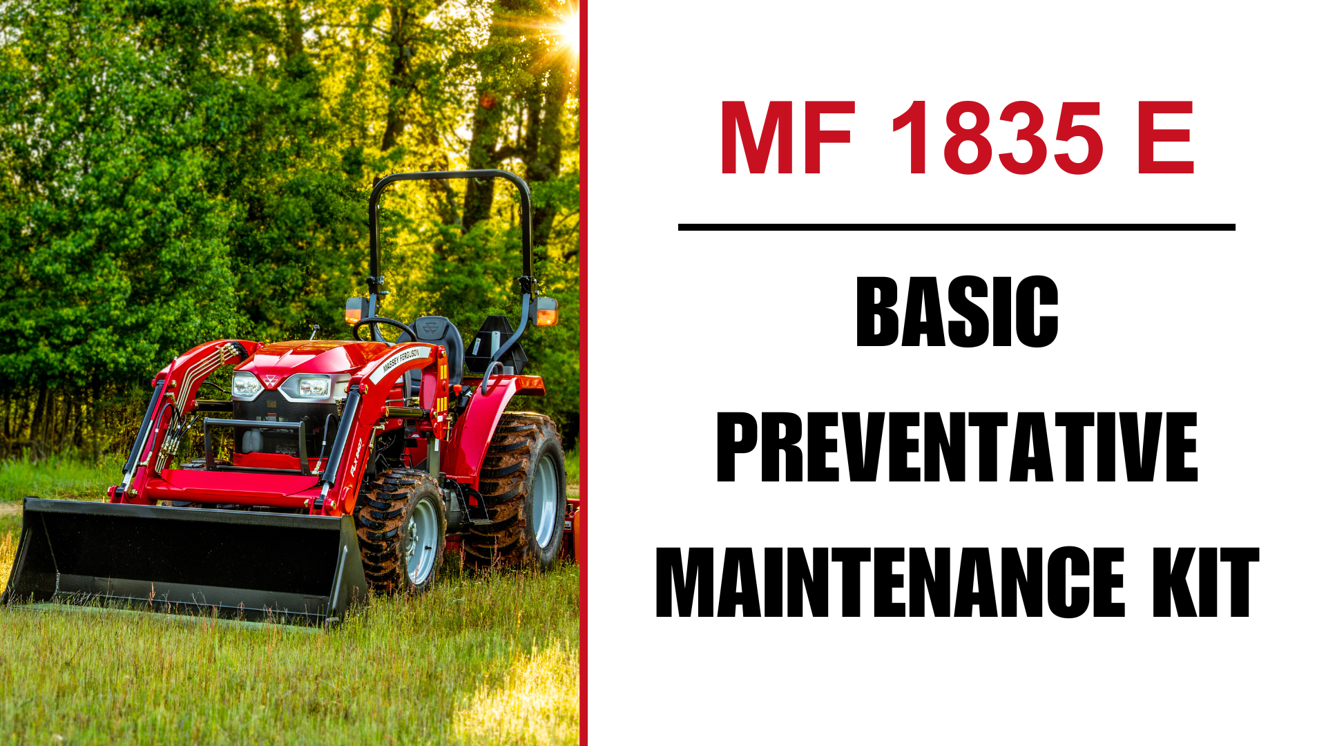 MF 1835 E BASIC PREVENTATIVE MAINTENANCE KIT
