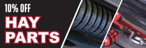 10% off Hay Parts email banner