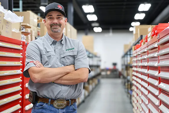 Agri-Service customer support representative Kaleb Hotchkiss.