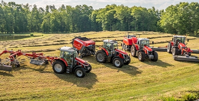 Massey Ferguson and Hesston by Massey Ferguson product line up.