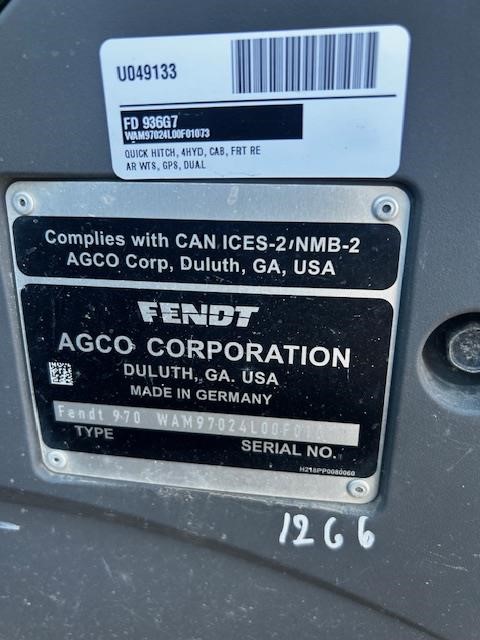 2022 Fendt 936 VARIO