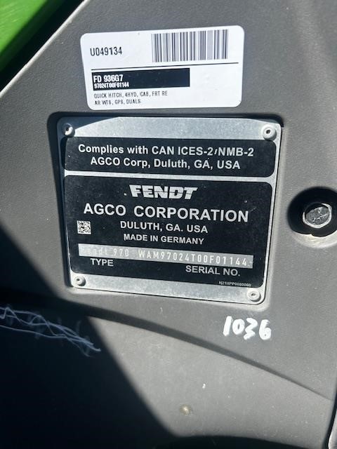 2022 Fendt 936 VARIO