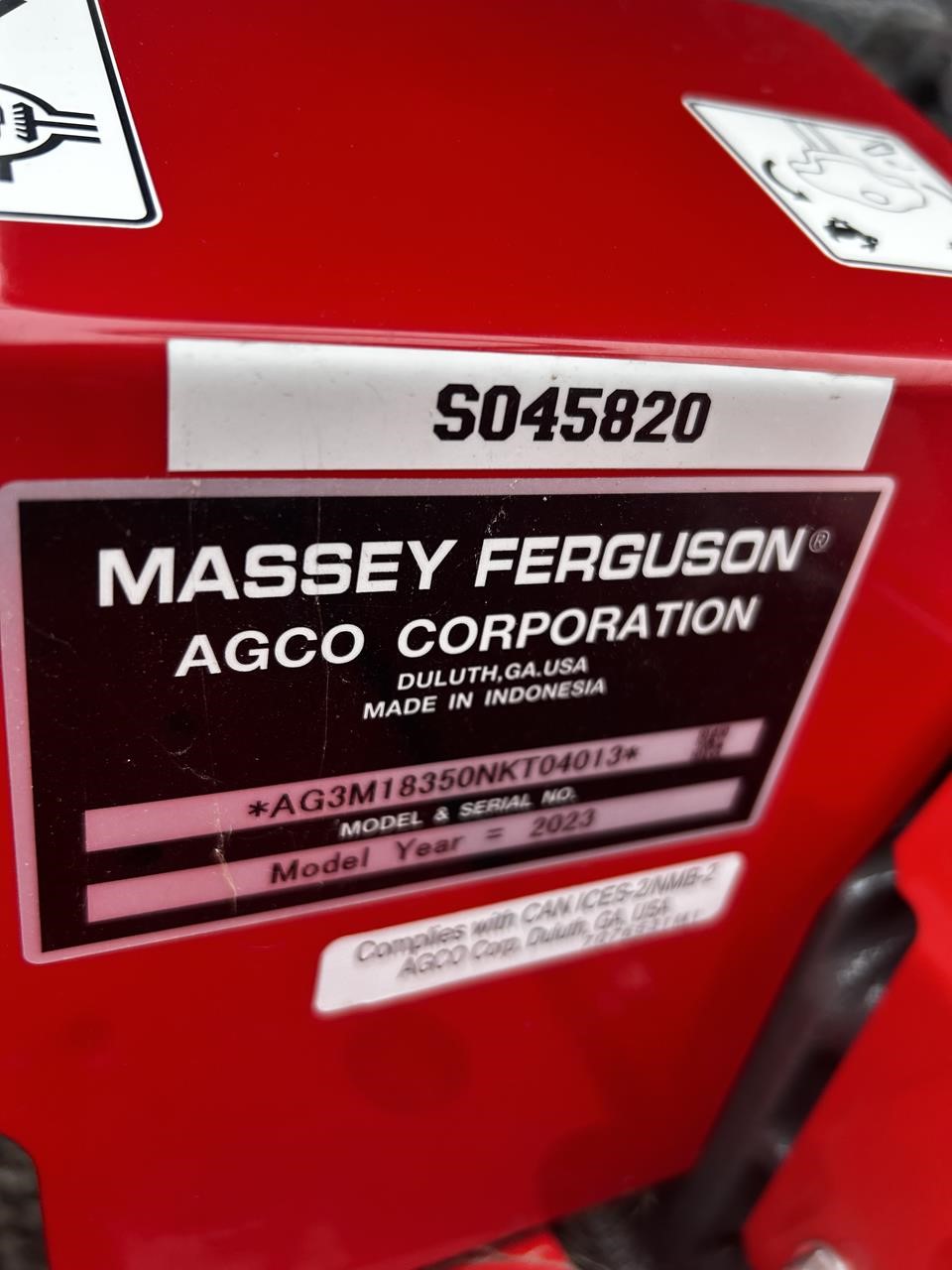 2023 Massey Ferguson 1835E