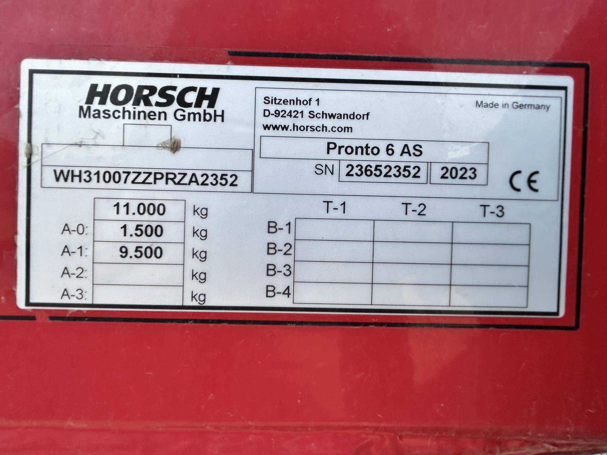 2023 Horsch PRONTO 6AS