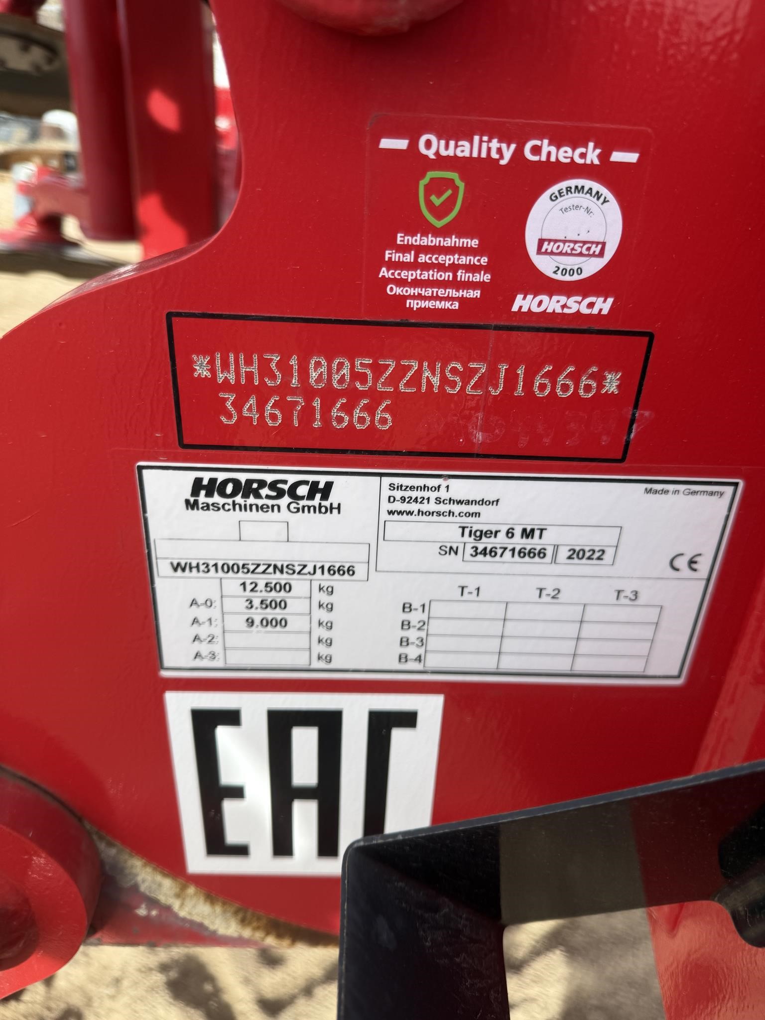 2023 Horsch TIGER 6MT