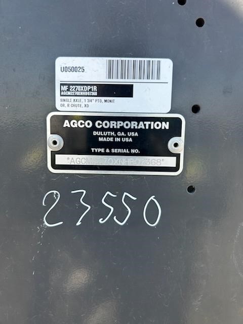 2022 Massey Ferguson 2270XD
