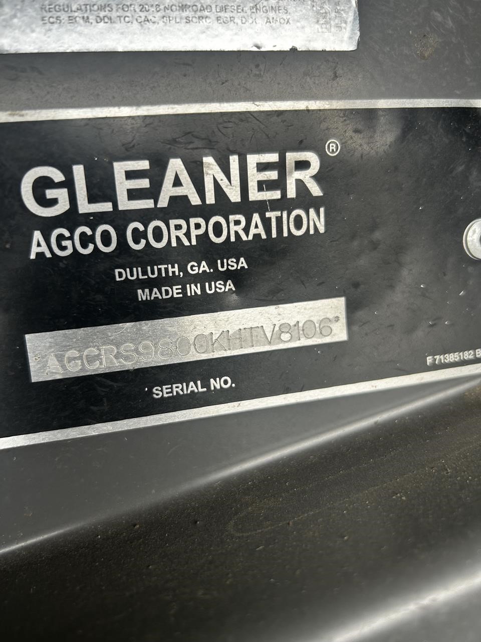 2019 Gleaner S98