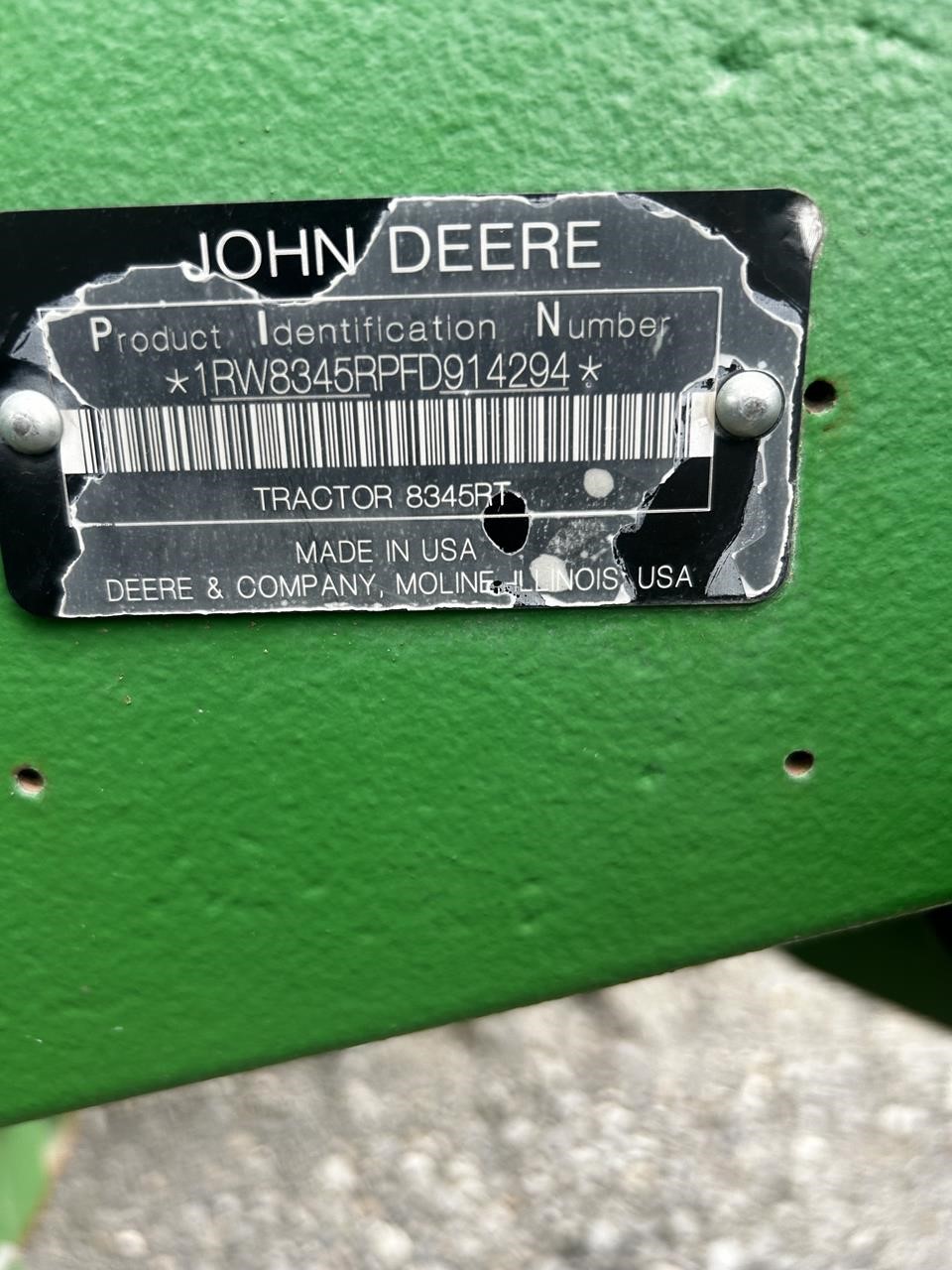2015 John Deere 8345RT