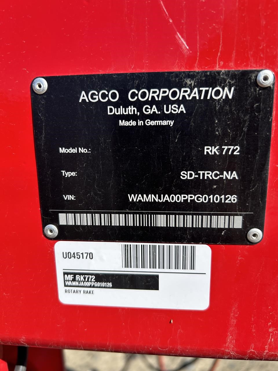 2024 Massey Ferguson RK772SD-TRC