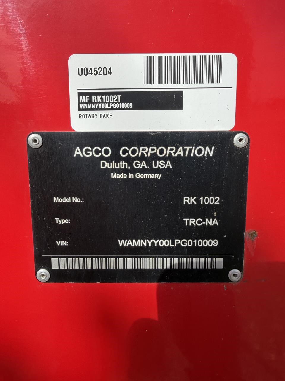 2024 Massey Ferguson RK1002T