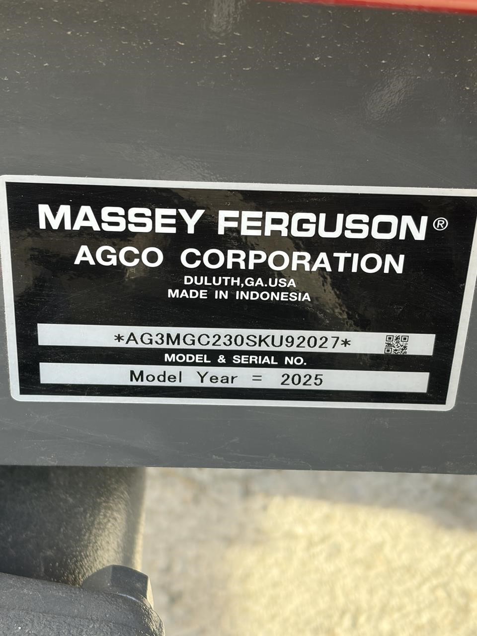 2026 Massey Ferguson 1GC.23
