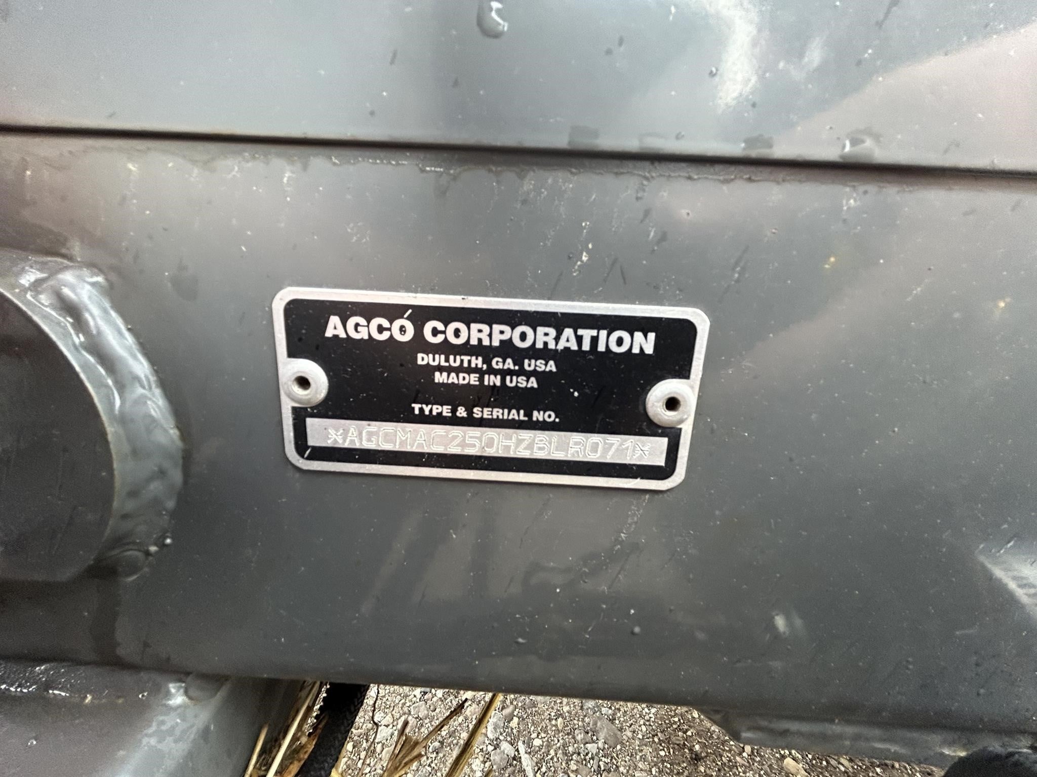 2018 Massey Ferguson AC25